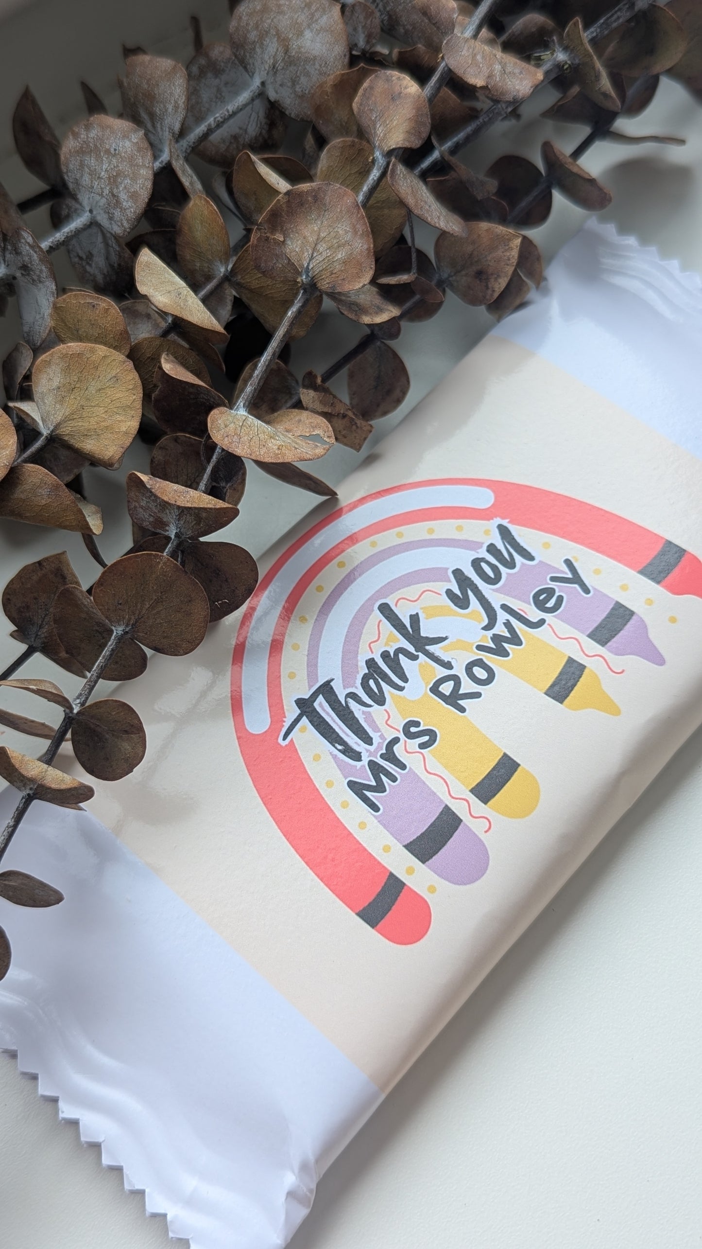 Teacher Thank you personalised chocolate bar