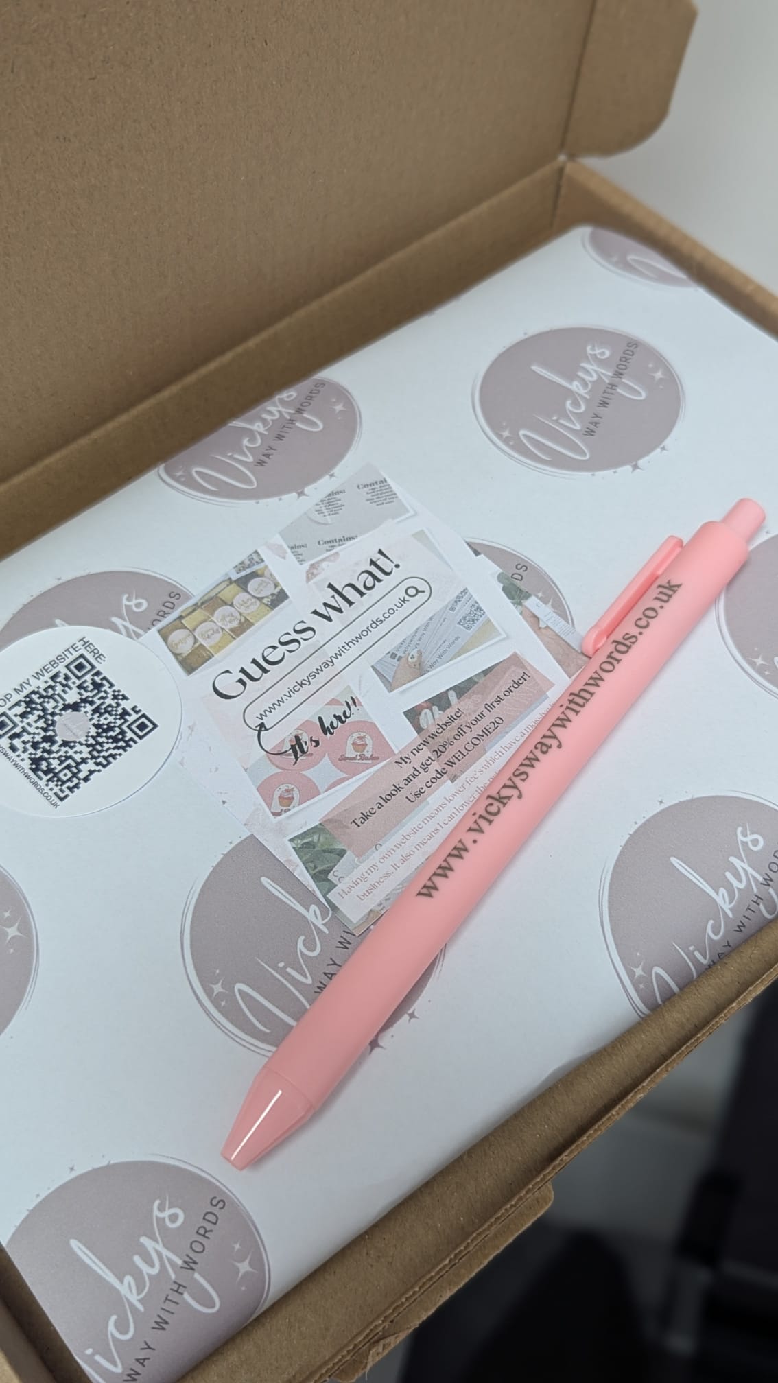 Custom personalised business logo paper