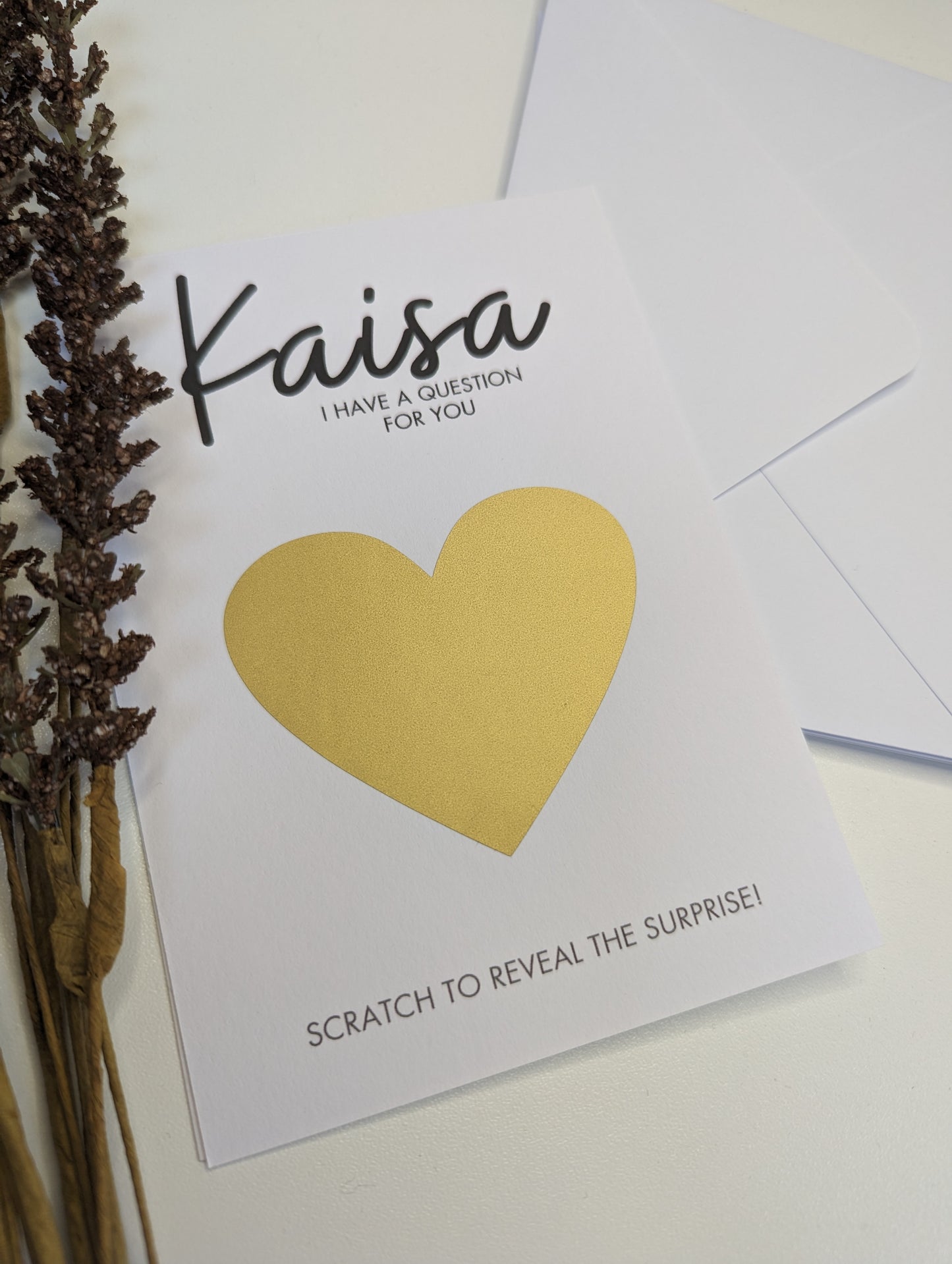 Wedding bridesmaid proposal scratch cards