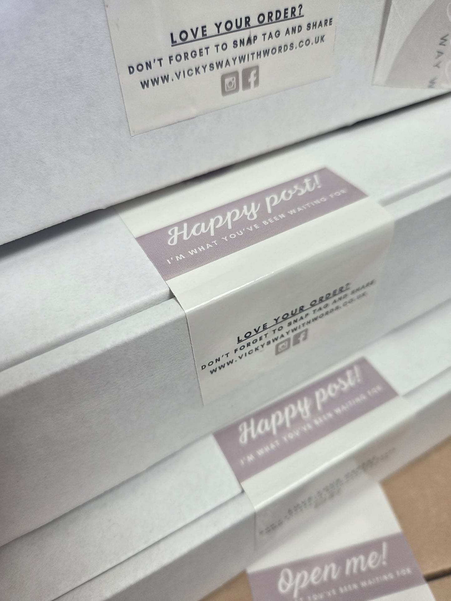 Gloss business logo packaging seal stickers
