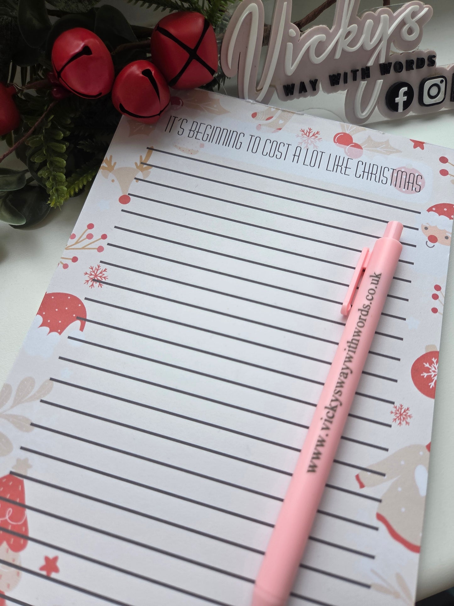 Christmas planning to do list A5 tear off notepad
