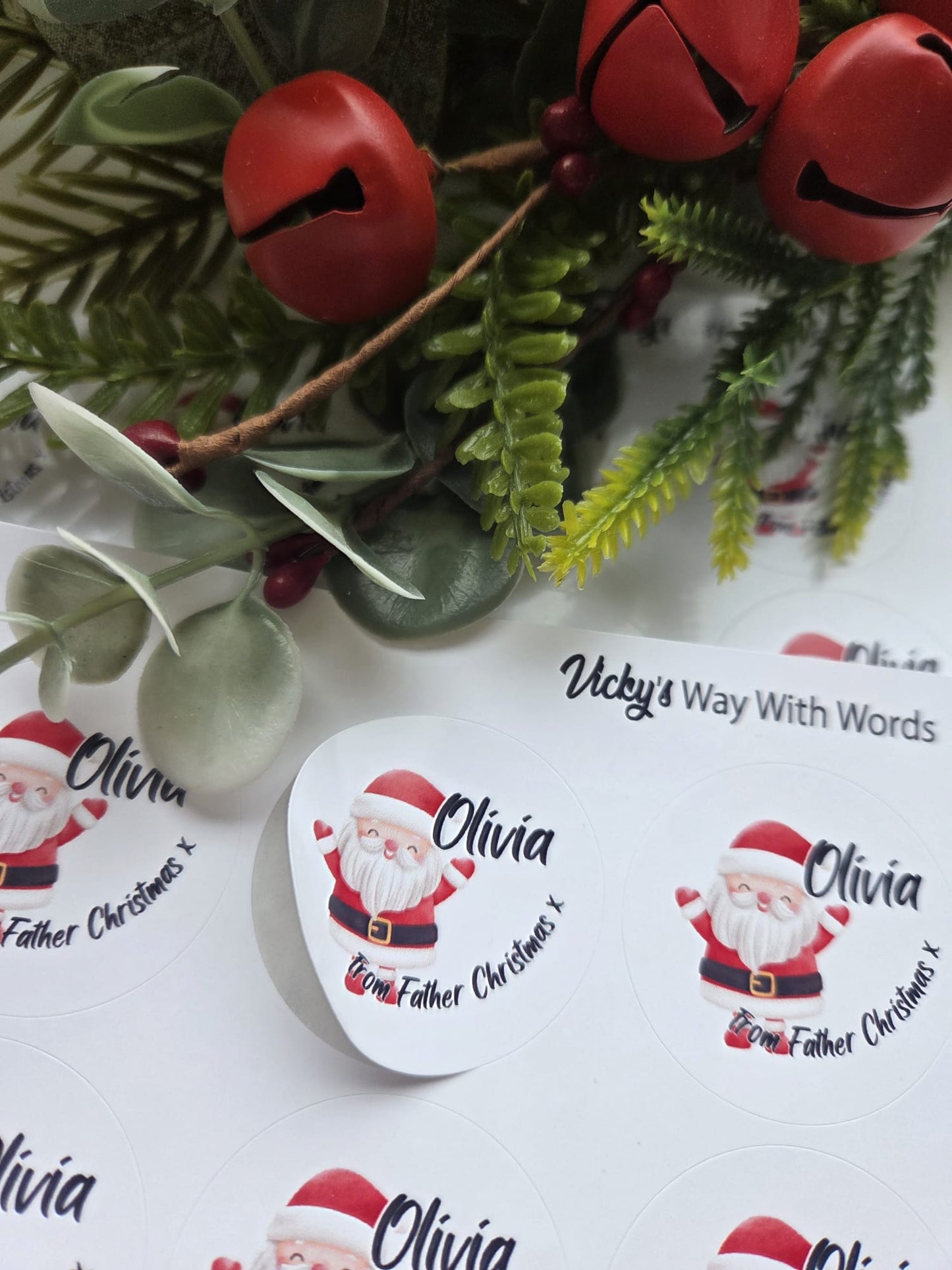 Personalised Santa gift labels
