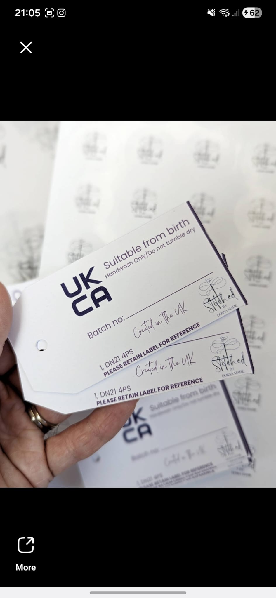 Product safety swing tags .