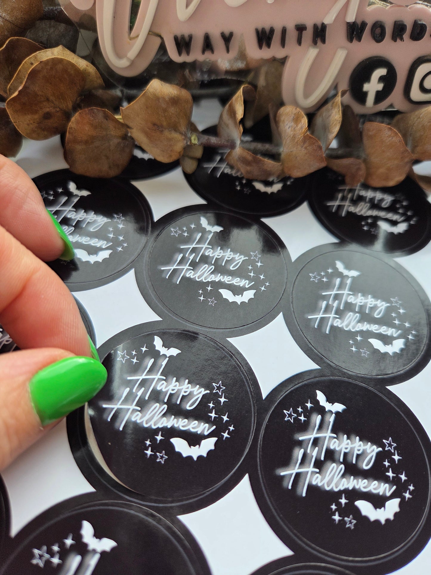 Standard Happy Halloween stickers