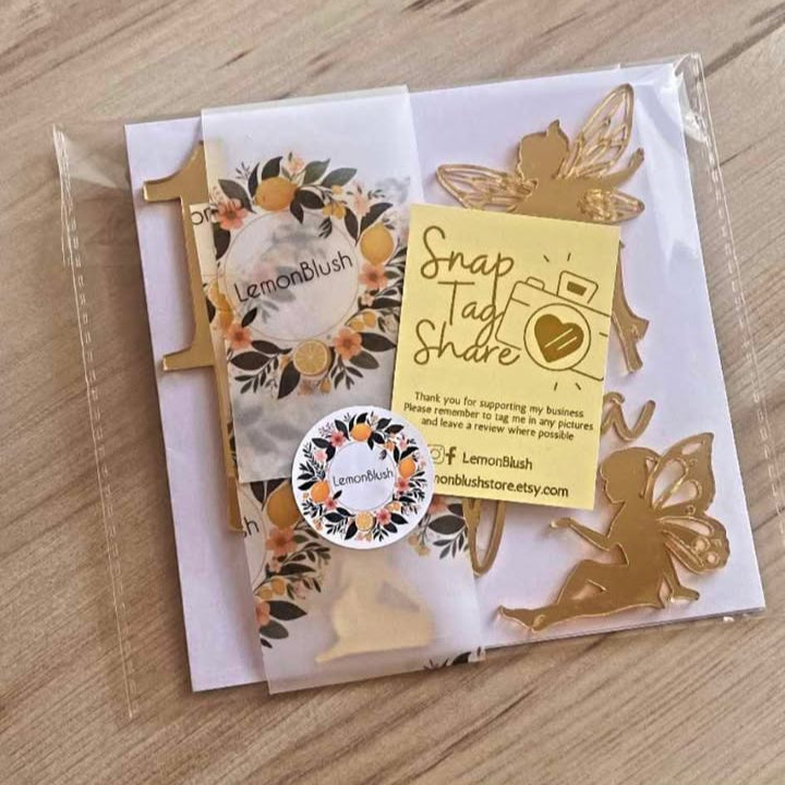 Foiled snap tag share business cards