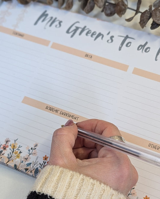 A4 teachers to do list pad 50 page
