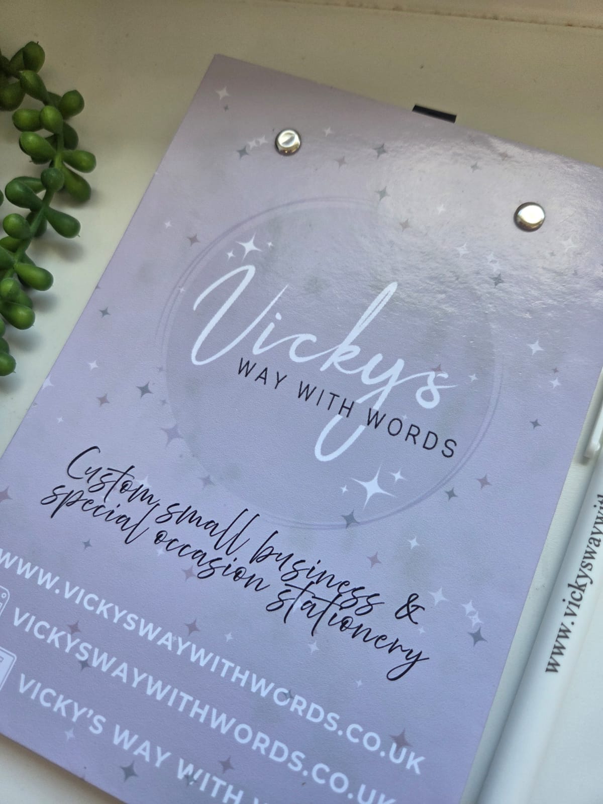 Branded logo gloss printed clipboard
