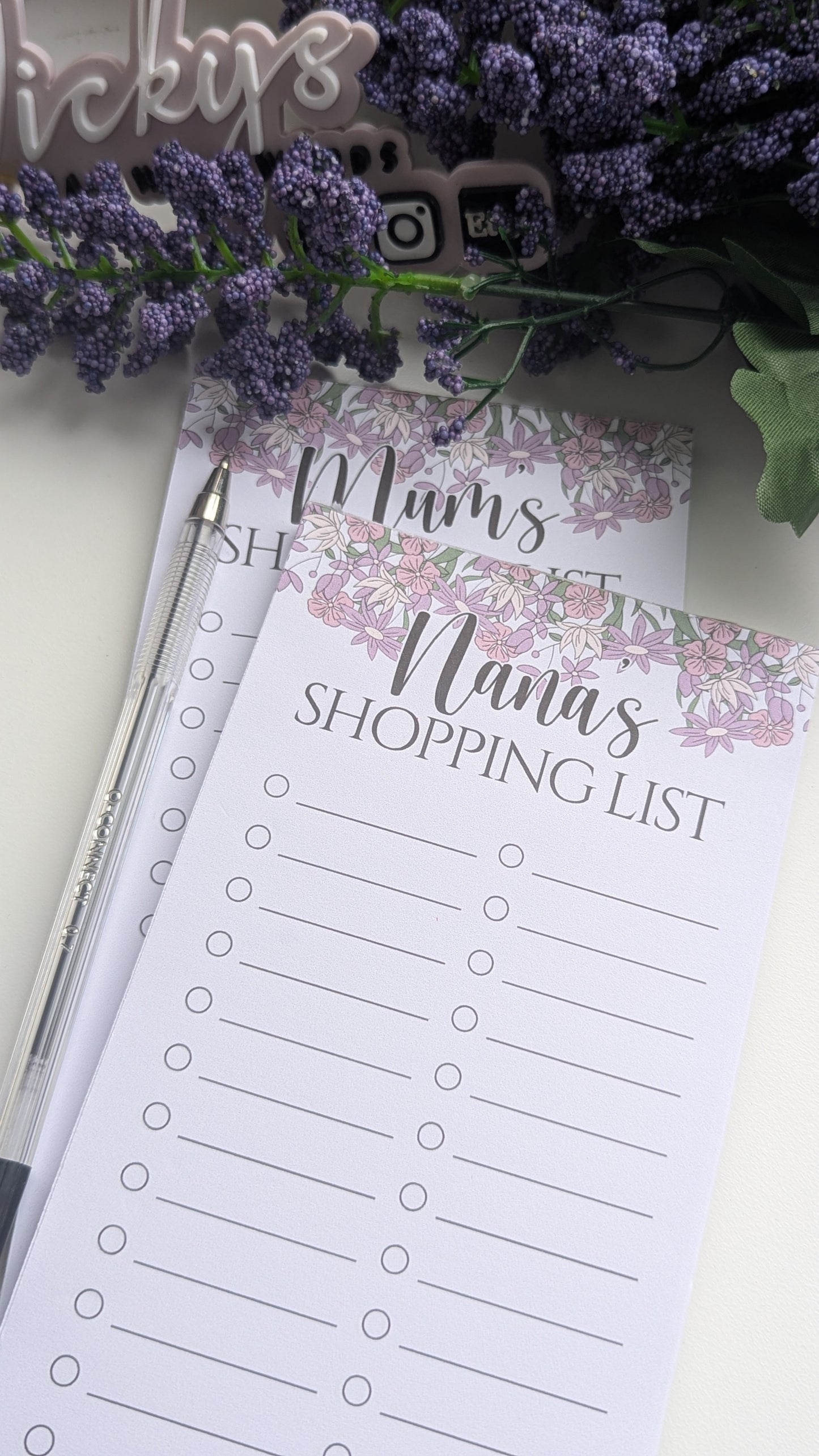 Shopping list tear off notepad A6