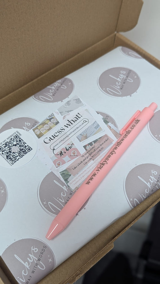 Custom personalised business logo paper