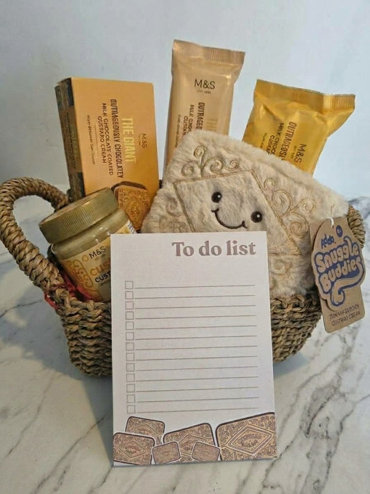 Custard cream A6 tear off notepad