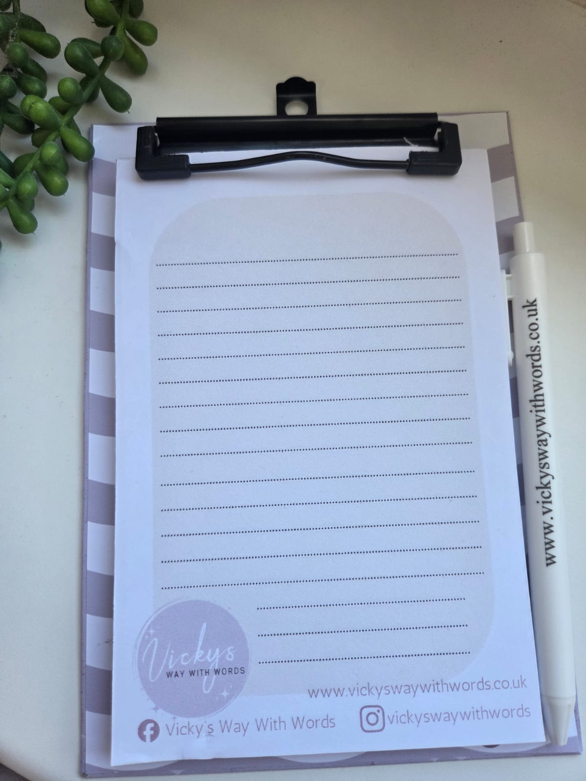 Branded logo gloss printed clipboard