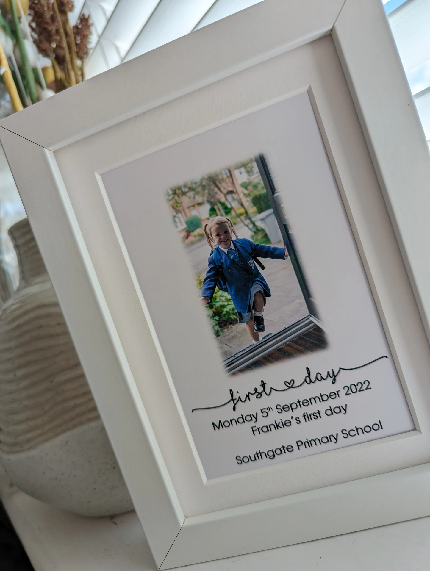 First day at school keepsake frame