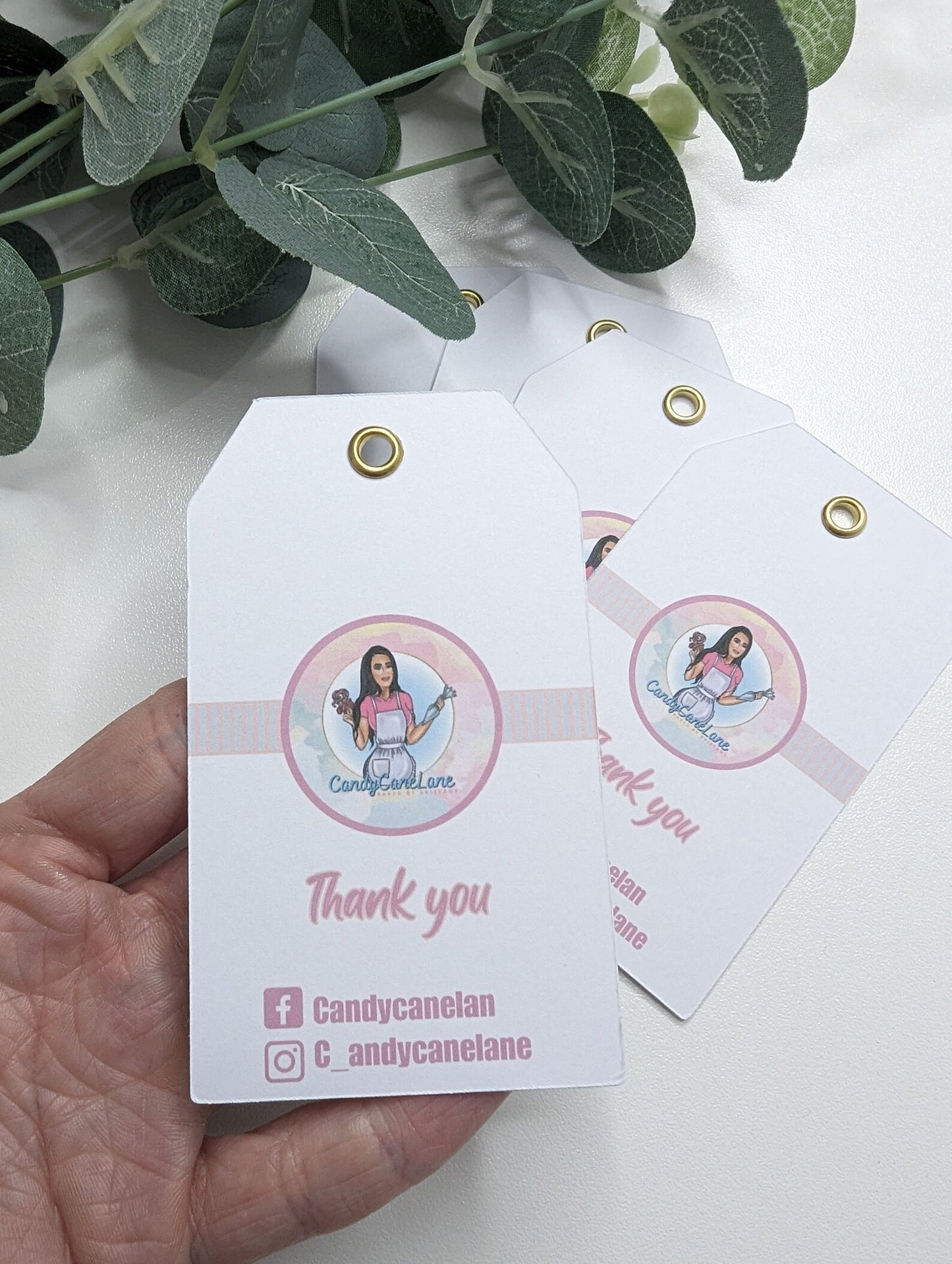 Small business logo tags