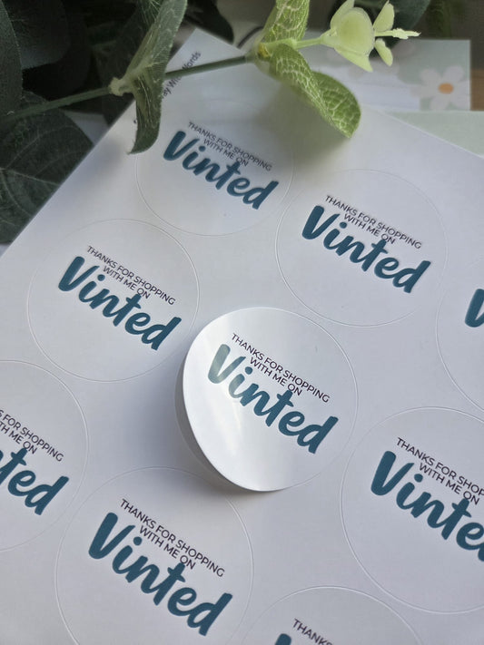 Vinted packaging stickers