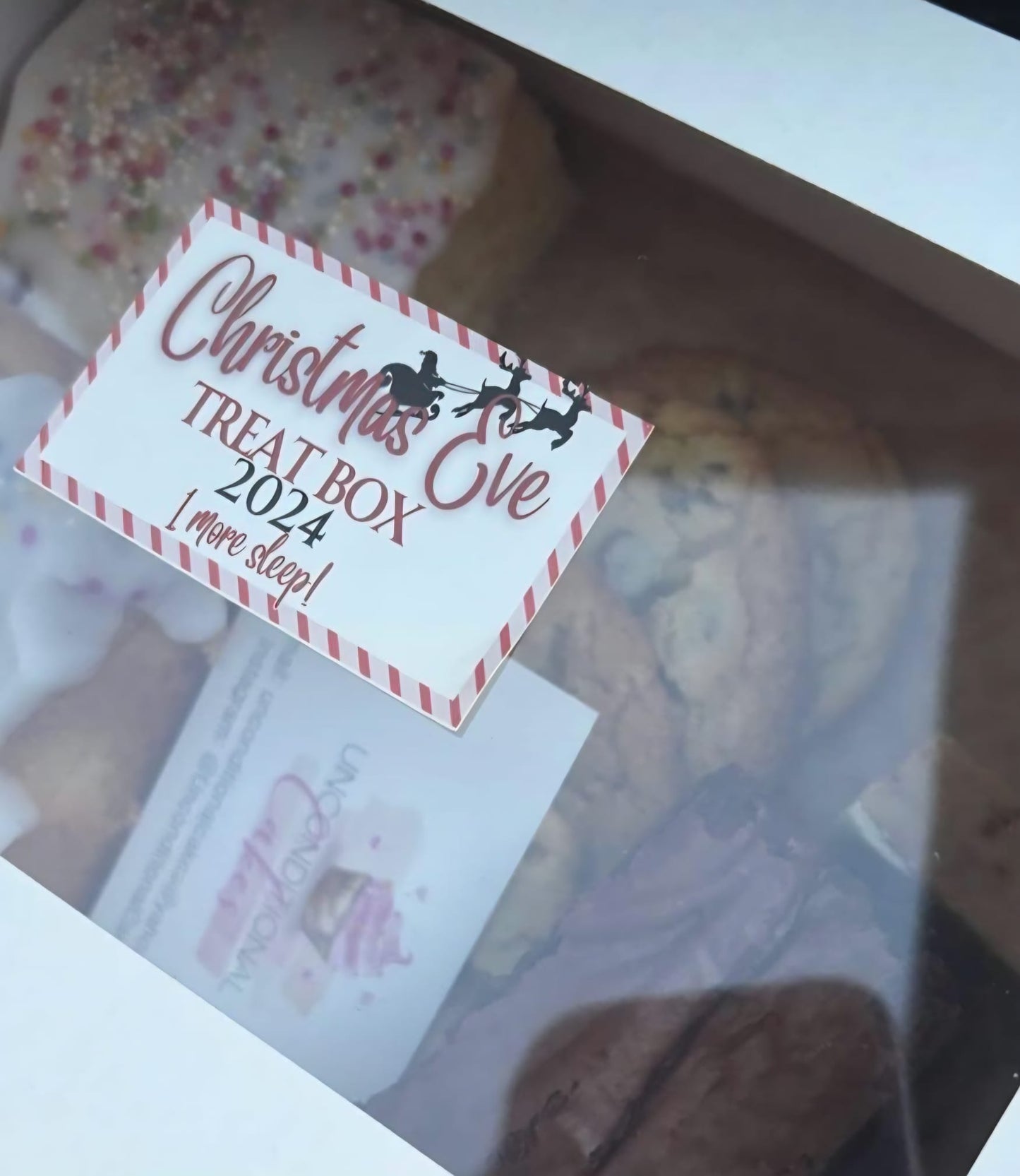 Christmas Eve treat box labels
