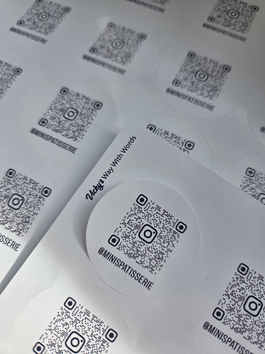 QR code prompt stickers