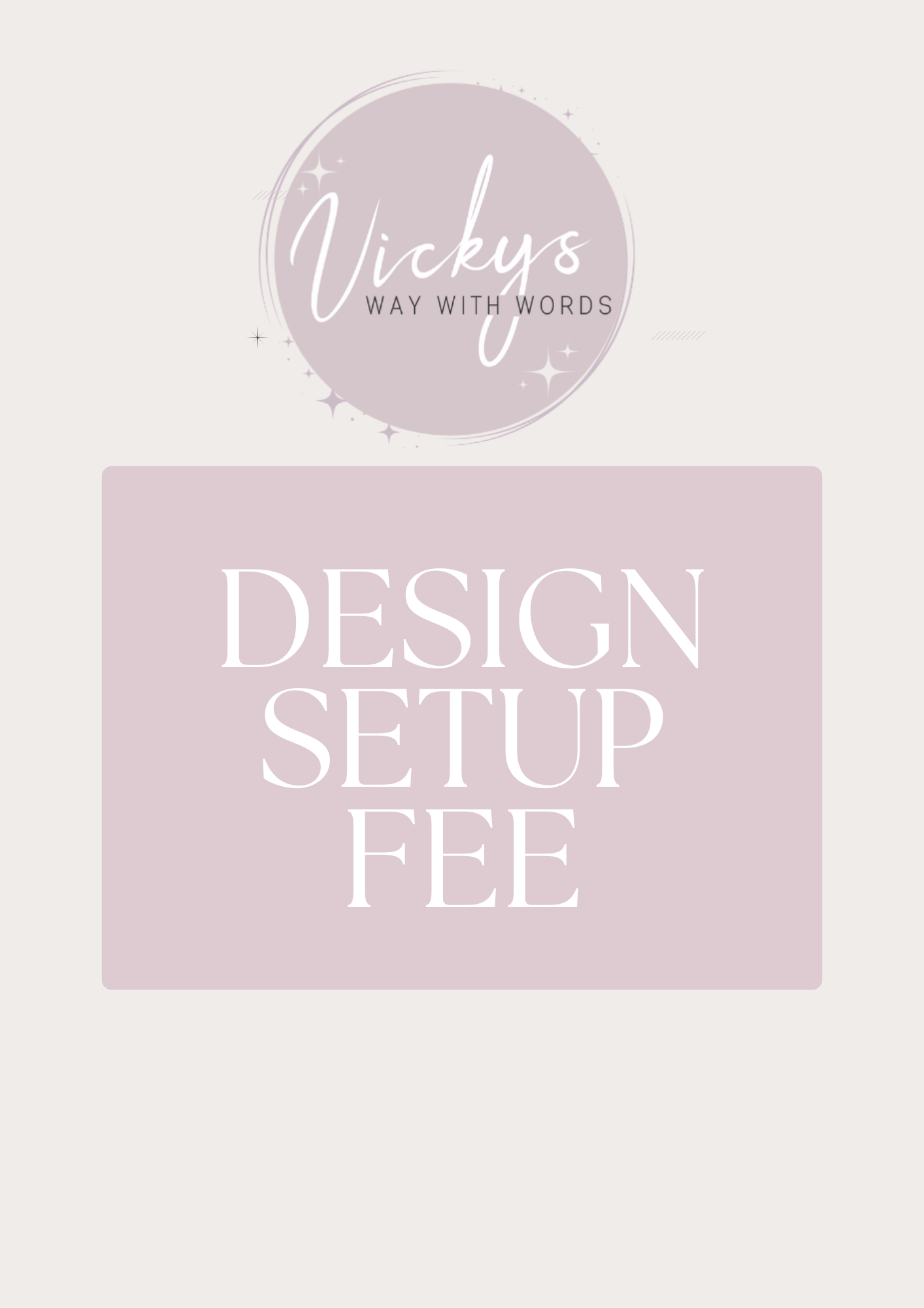 Design set up fee