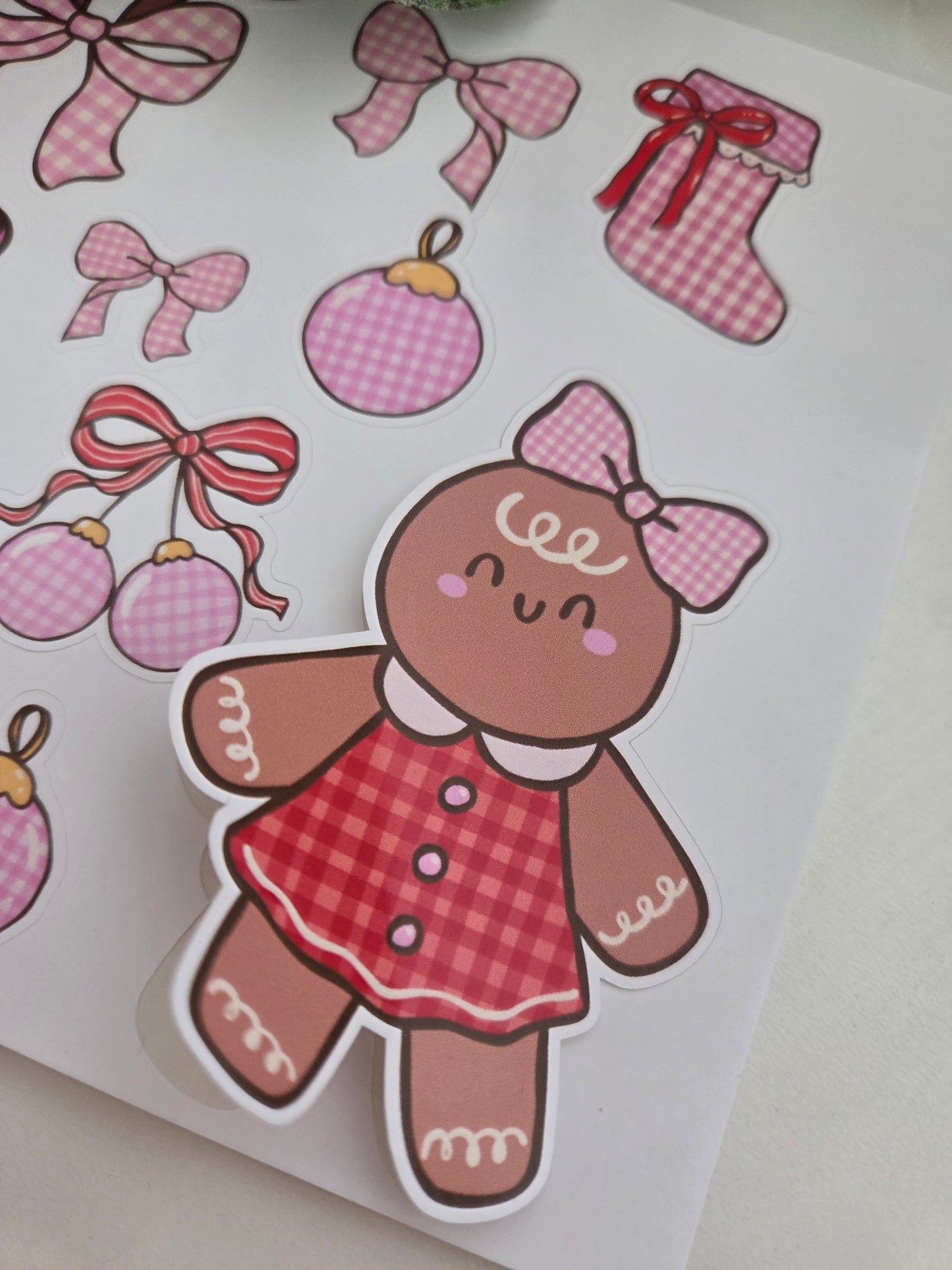 Planner/journal cute funky Christmas stickers