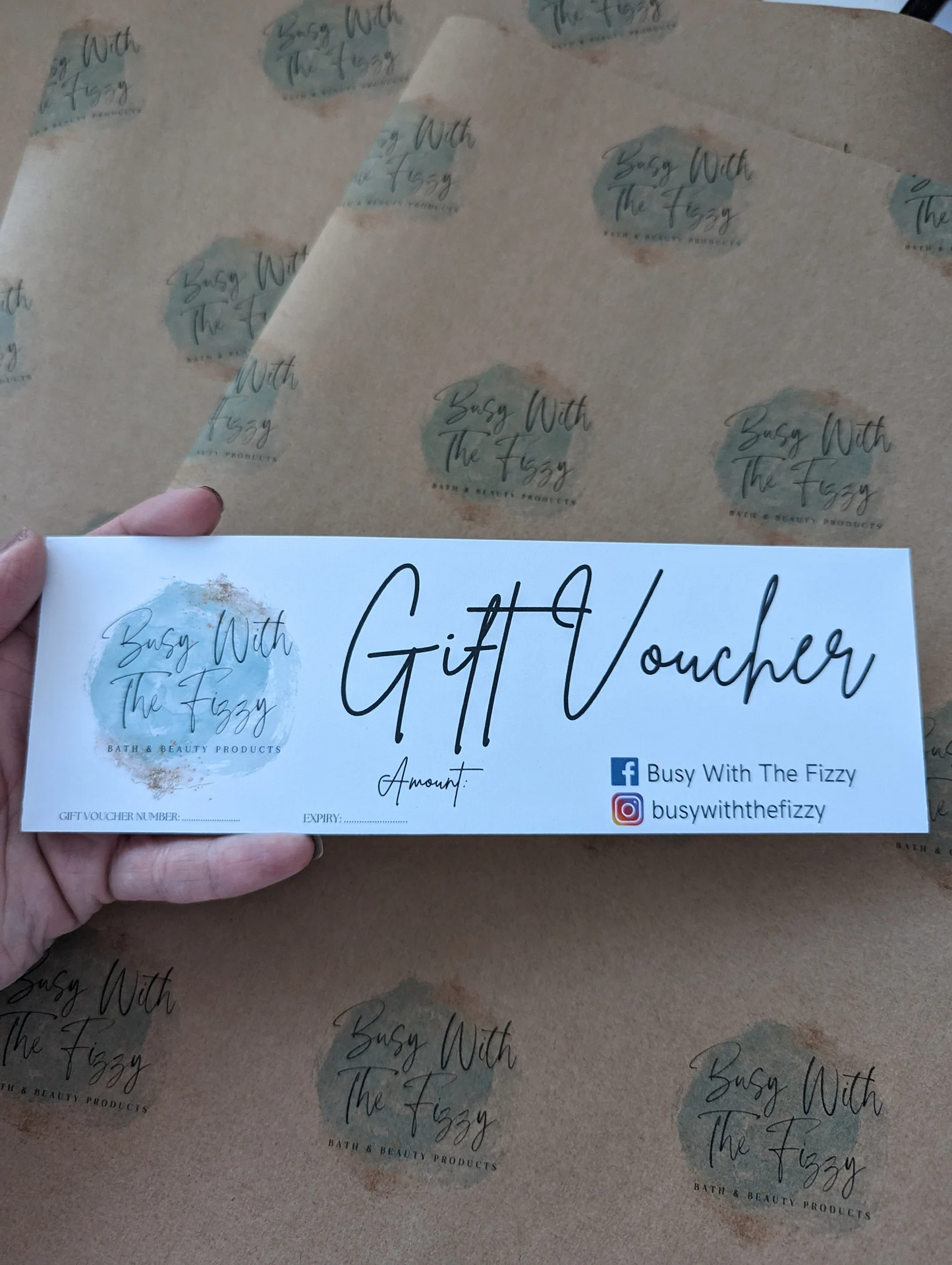 Custom small business gift vouchers