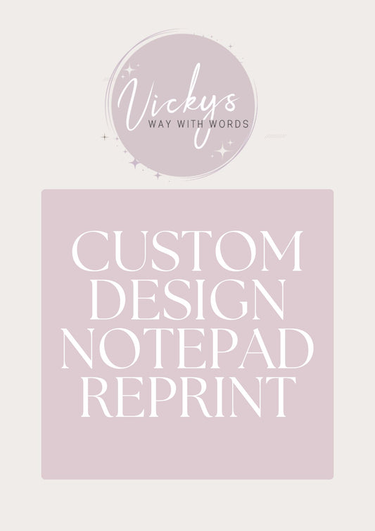 REPRINT business tear off notepad